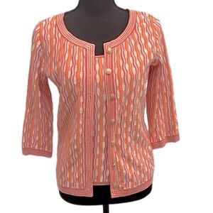 Sigrid  Olsen silk blend cardigan set